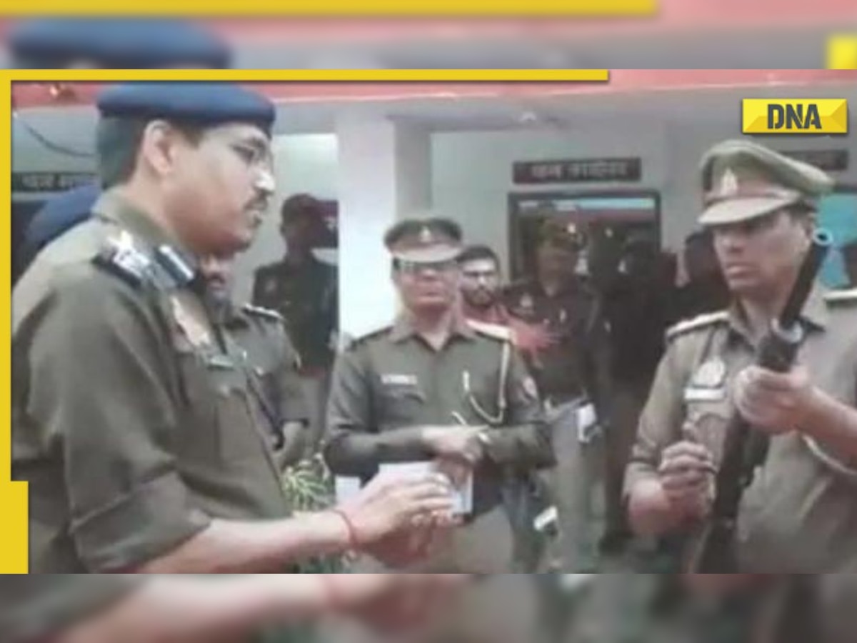 UP cop unable to load, fire rifle during surprise inspection, video goes viral