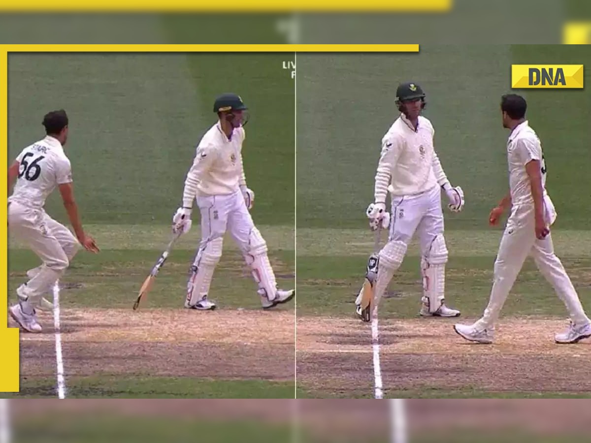 'Stay in the crease': Mitchell Starc warns South Africa batter De Bruyn after he leaves crease early - WATCH