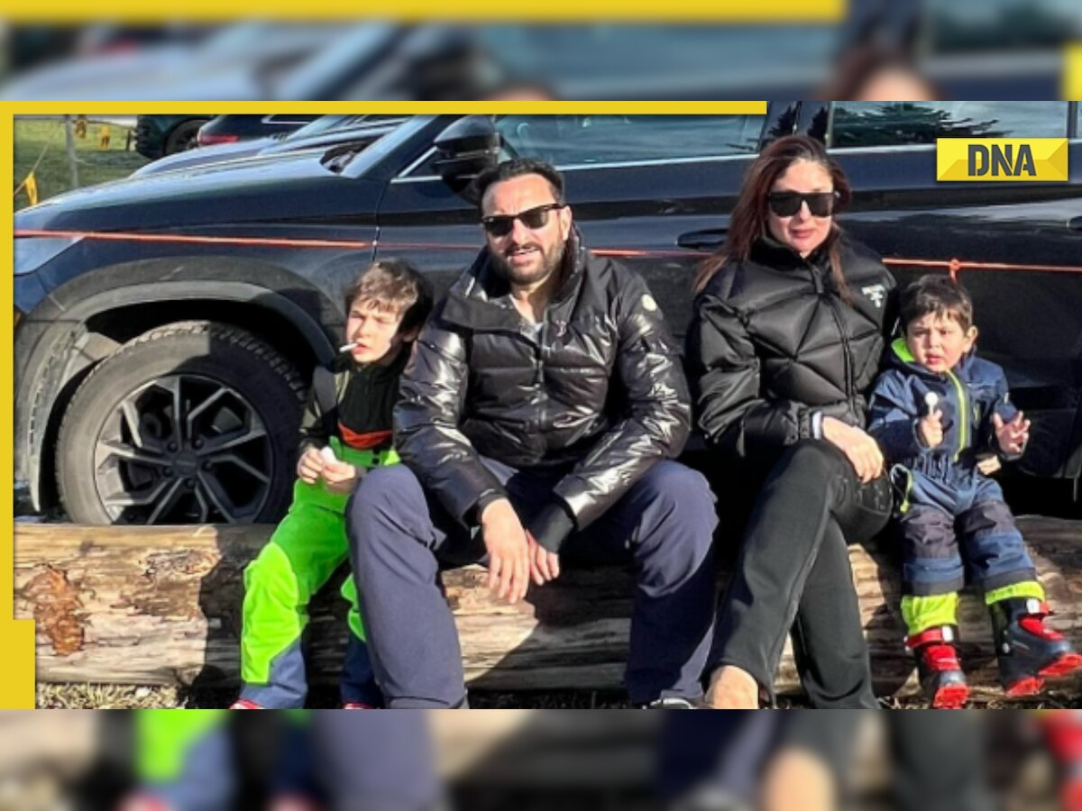 Kareena Kapoor-Saif Ali Khan pose with Taimur and Jeh, fans say 'royal family'