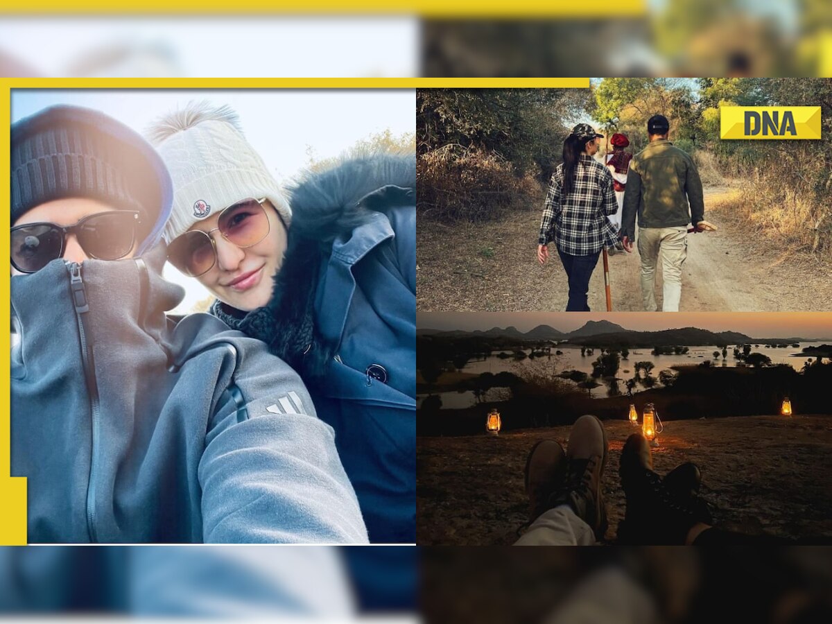 Inside Katrina Kaif-Vicky Kaushal's Rajasthan New Year vacation with lakeside dates, walks in leopard safari. See pics