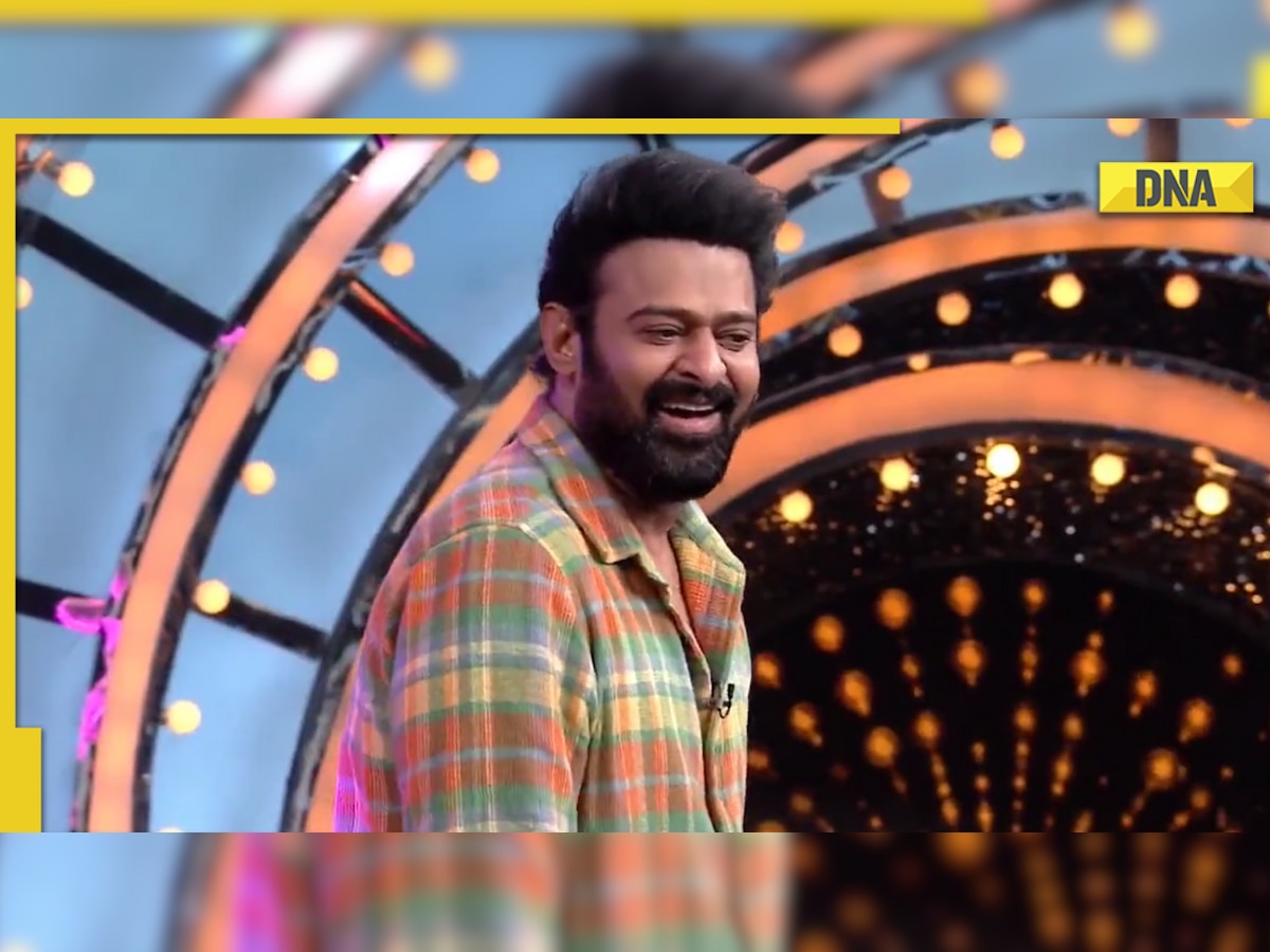 Prabhas blushes as Nandamuri Balakrishna quizzes him on dating rumours with Kriti Sanon on Unstoppable With NBK. Watch