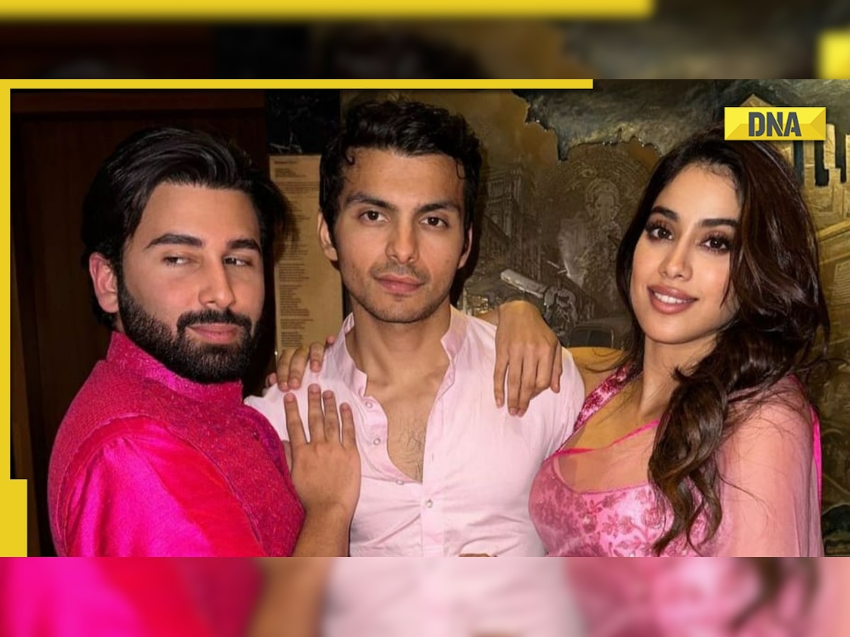 Janhvi Kapoor poses with ex-boyfriend Shikhar Pahariya and best friend Orhan Awatramani at Ambani bash, photo goes viral