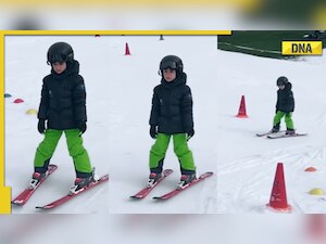 Kareena Kapoor drops video of Taimur Ali Khan skiing like a pro-WATCH