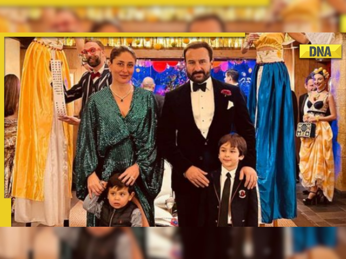 Kareena Kapoor-Saif Ali Khan pose with Jeh and Taimur for glamorous family  photo