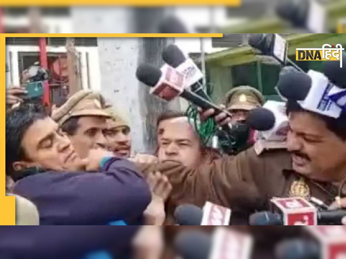 Irfan Solanki MLA viral video: कोर्ट से निकलते ही पुलिसवाले ने विधायक इरफान सोलंकी की पकड़ी गर्दन, वीडियो देख खौल रहा सपा का खून