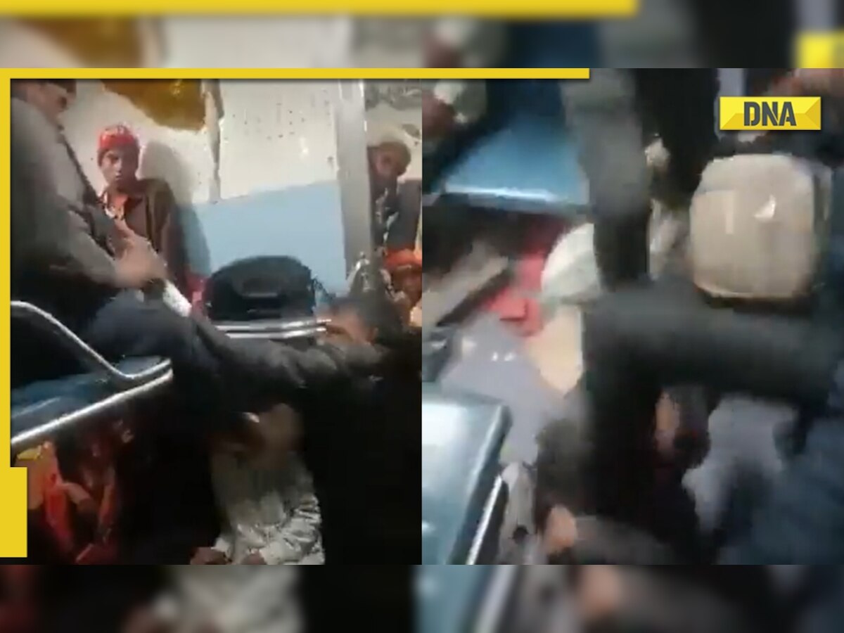 Viral video: Two railway officials thrash passenger travelling without ticket, both suspended