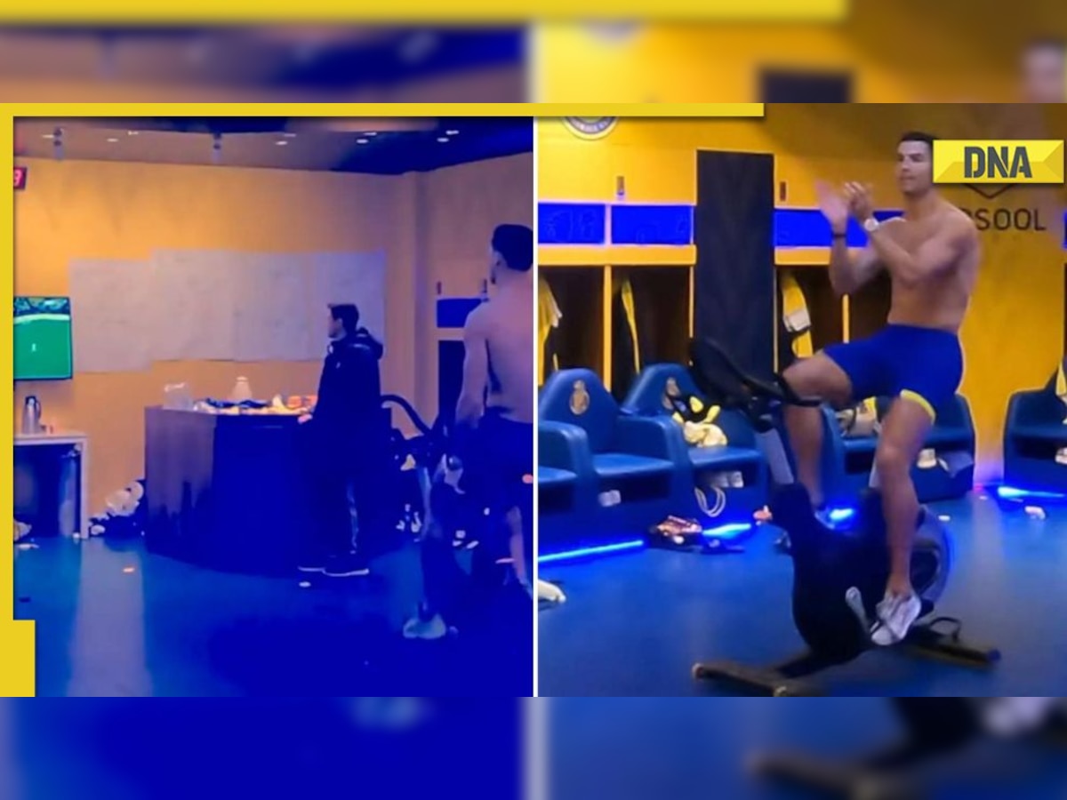 WATCH: Cristiano Ronaldo cheers for his new side Al-Nassr while working out, video goes viral