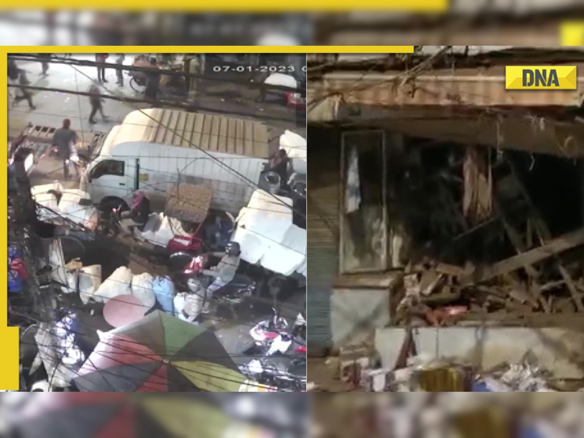 On cam: Suspected cylinder blast in Delhi's Sadar Bazar, 1 dead and 3 injured