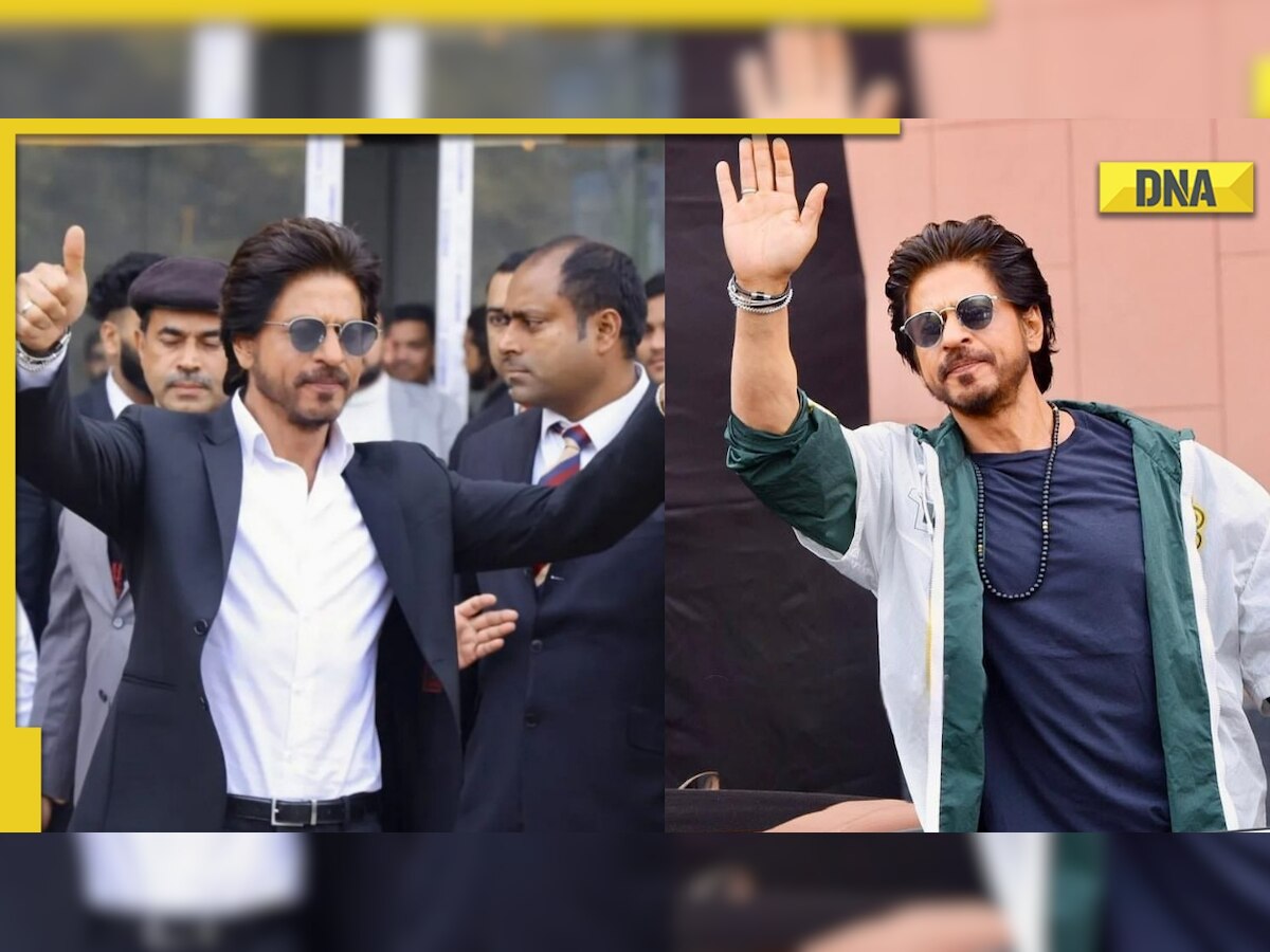 Shah Rukh Khan sings Tujhe Dekha To Ye Jana Sanam at Auto Expo 2023, video goes viral