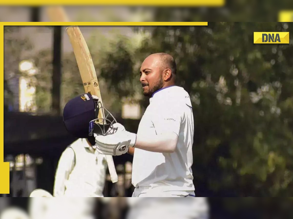 Ranji Trophy 202223 Prithvi Shaw smashes recordbreaking maiden