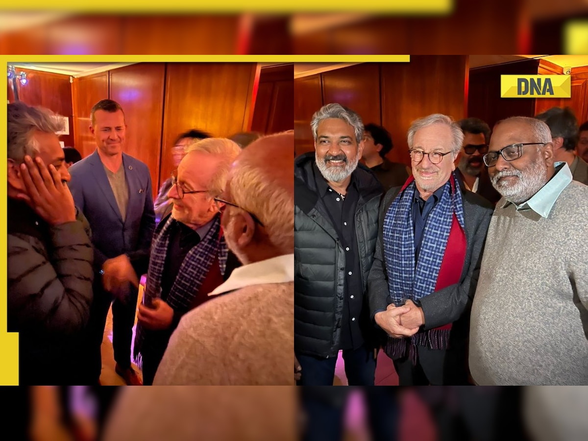 SS Rajamouli has a fan moment as he meets his 'God' Steven Spielberg, fans call them 'GOATs'