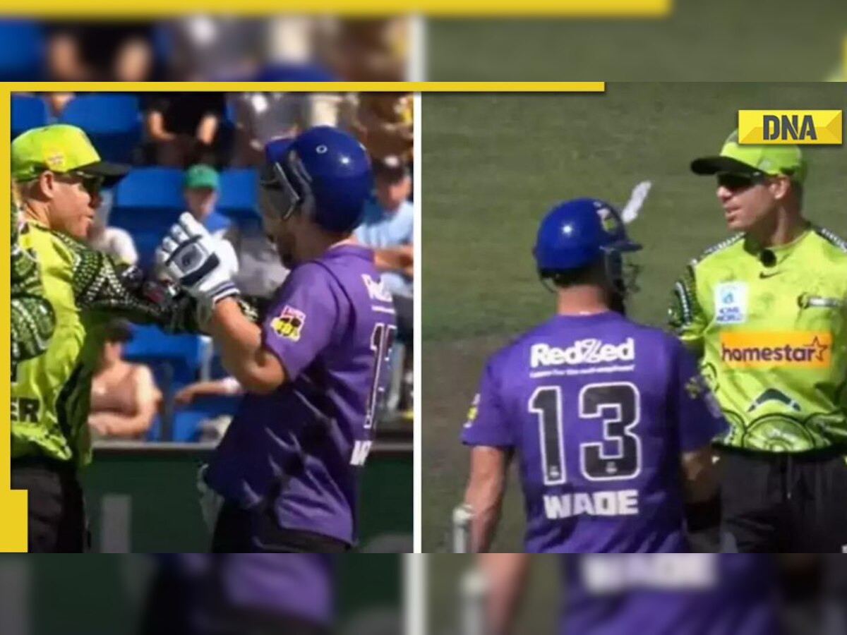 WATCH: David Warner ‘shoves’ Matthew Wade after a fiery on-field spat during Big Bash League clash