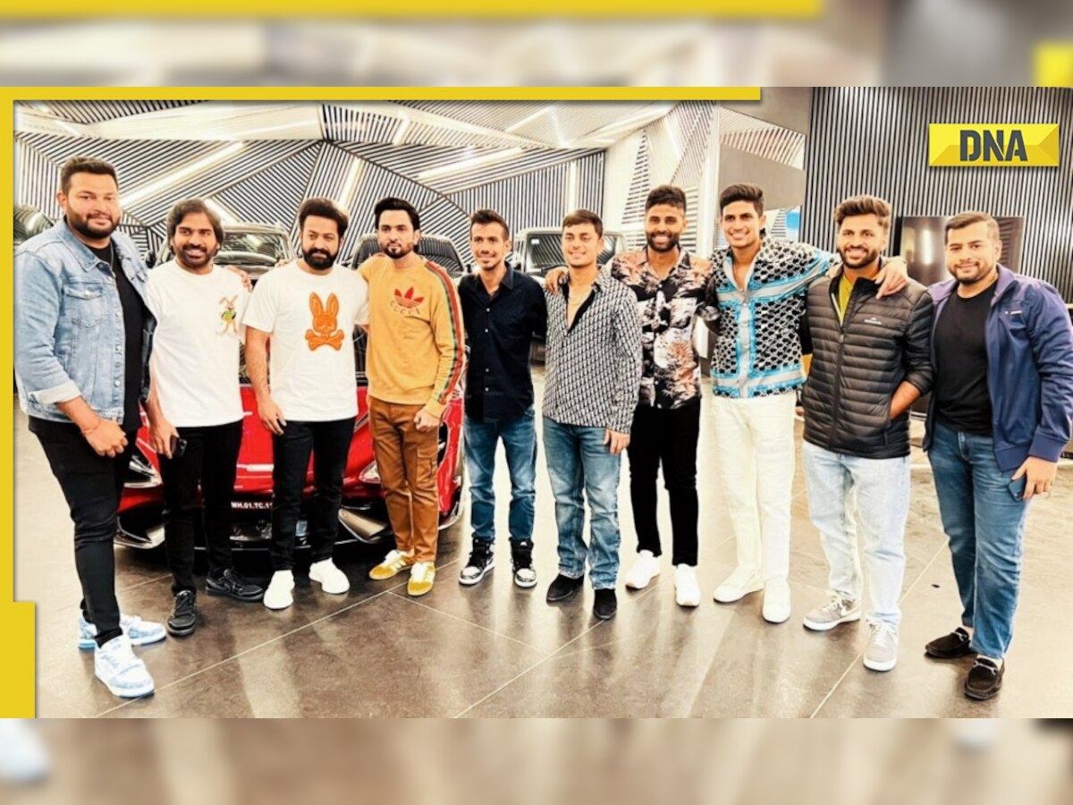 Team India cricketers meet RRR star Jr NTR ahead of ODI series against New Zealand, photos go viral