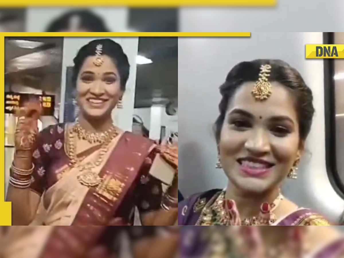 'Smart thinking...': Bengaluru bride takes metro to reach wedding venue; video goes viral