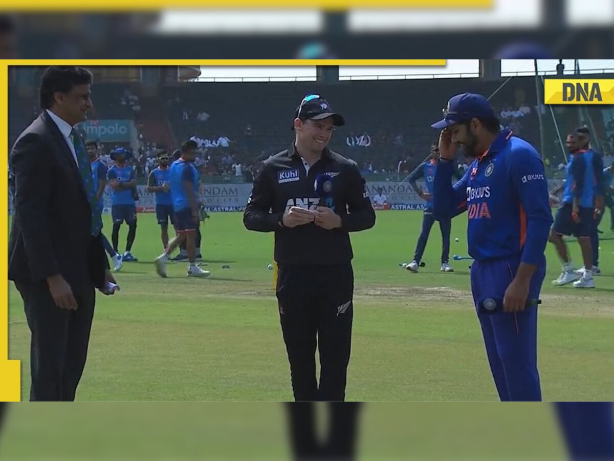 IND vs NZ: Rohit Sharma's hilarious brain fade after winning toss leaves Tom Latham, Javagal Srinath in splits