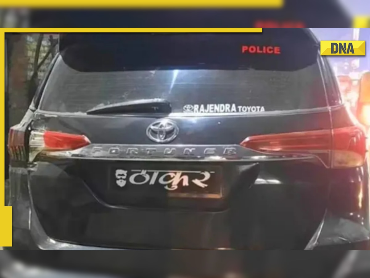 Toyota Fortuner with 'Thakur' number plate seized, fined heavily