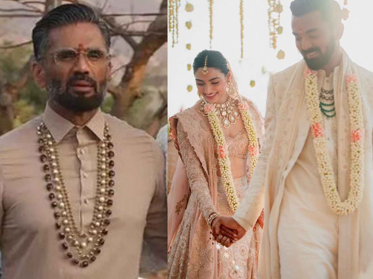 KL Rahul Athiya Shetty को सात फेरे लेते देख रो पड़े Suniel Shetty, दामाद को इशारों में कही ये बात