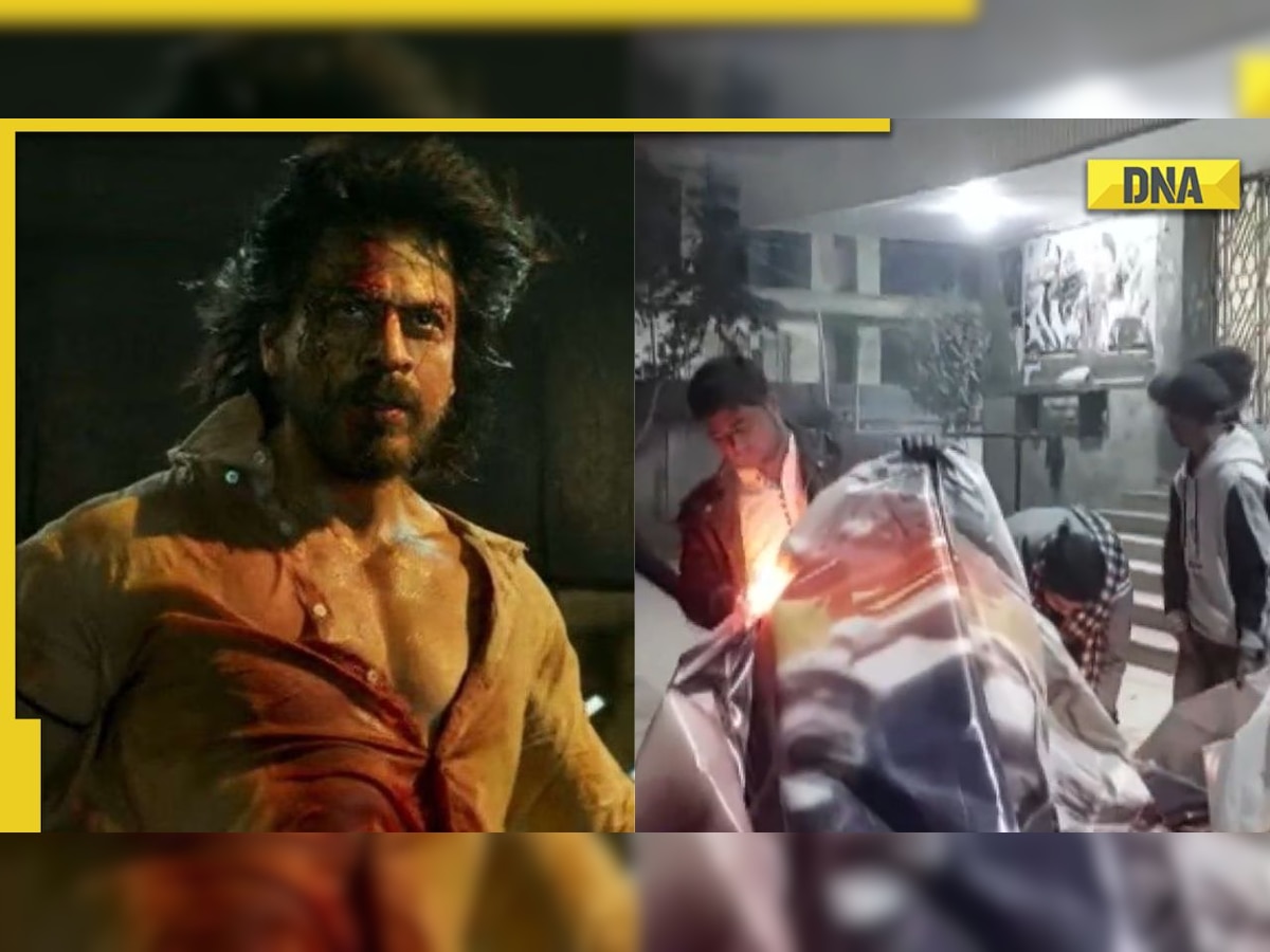 Pathaan: Mob tears, burns up Shah Rukh Khan's posters before release outside cinema hall in Bihar's Bhagalpur
