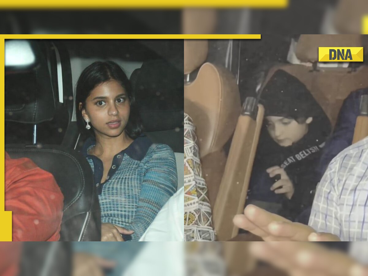 Shah Rukh Khan’s kids Suhana Khan, AbRam Khan watch Pathaan at special screening in Mumbai. See pics