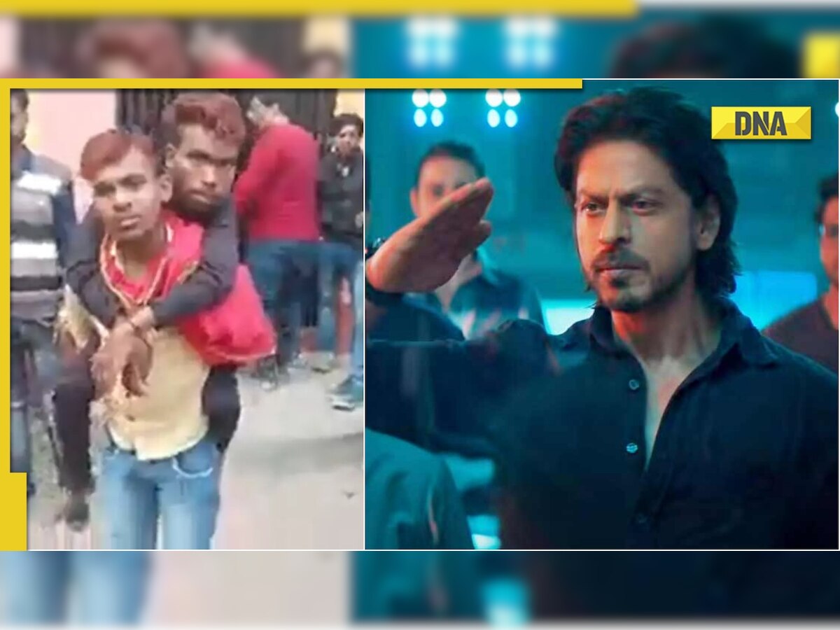 Video of man carrying specially-abled friend on his back to watch SRK's Pathaan goes viral