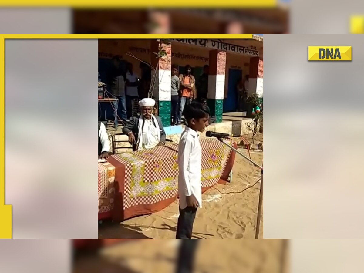 Government school boy beautifully sings Arijit Singh's 'Desh Mere' in soothing viral video