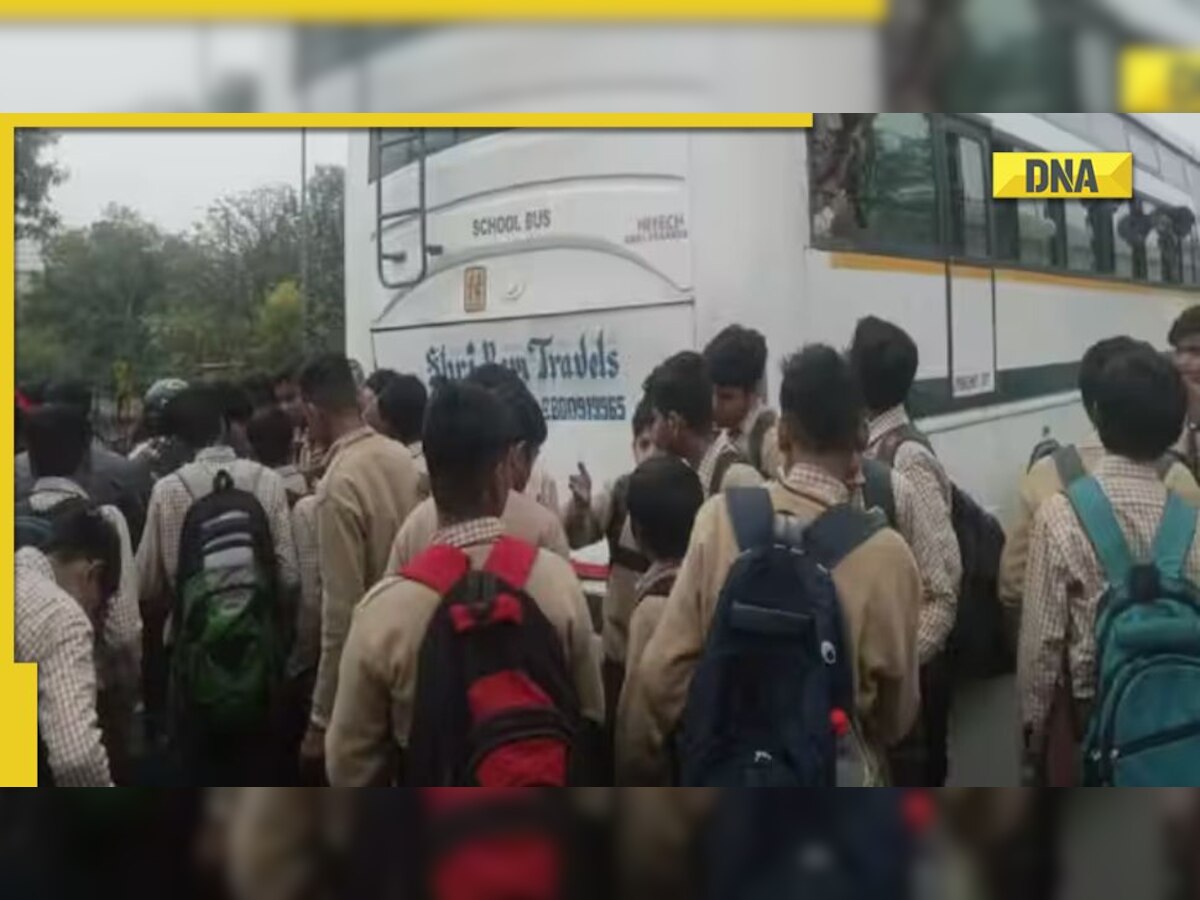 Delhi: Three buses collide near IGI stadium, many school children injured
