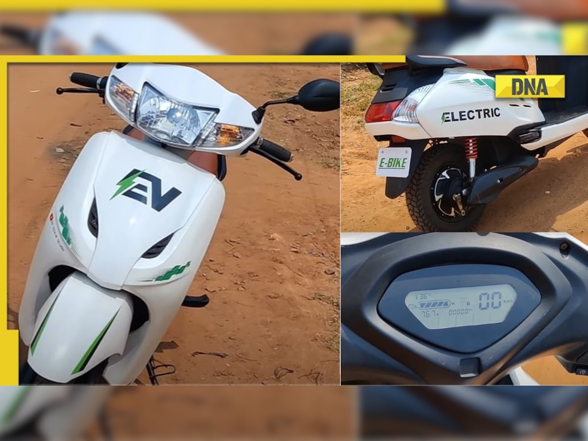 honda activa converted to electric scooter