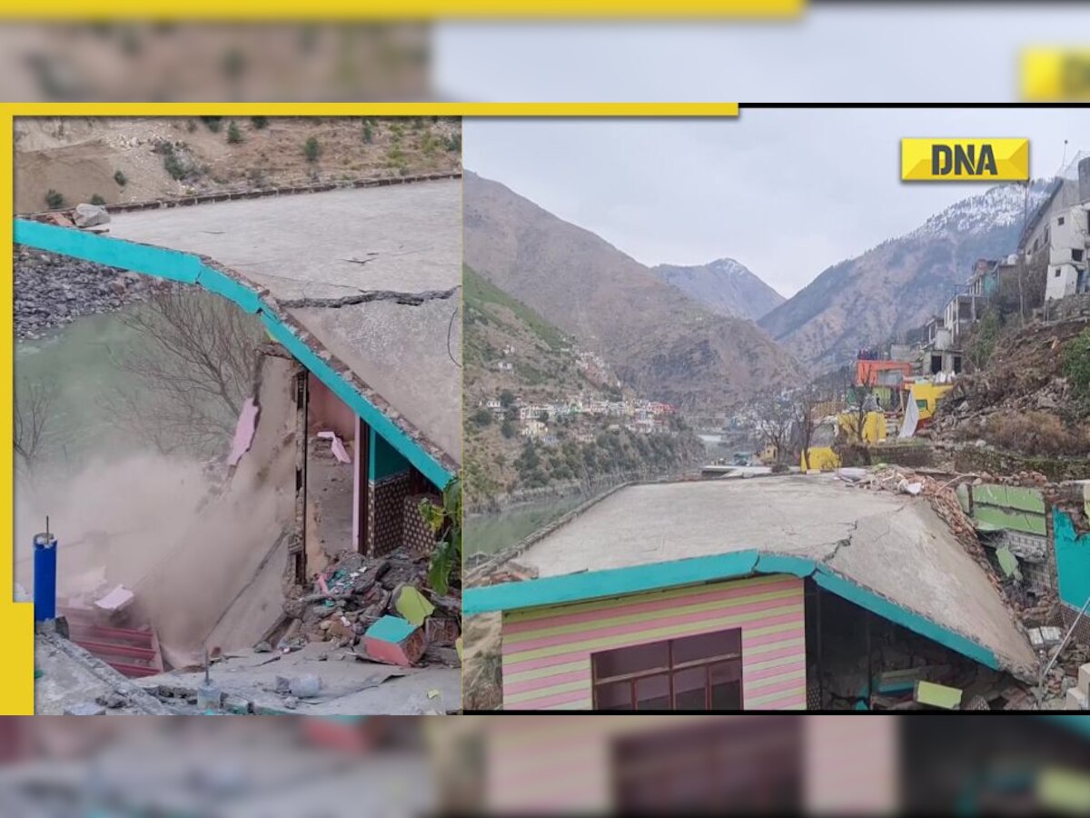 Watch: Building collapses in J-K's Doda after developing cracks, Joshimath-like crisis feared