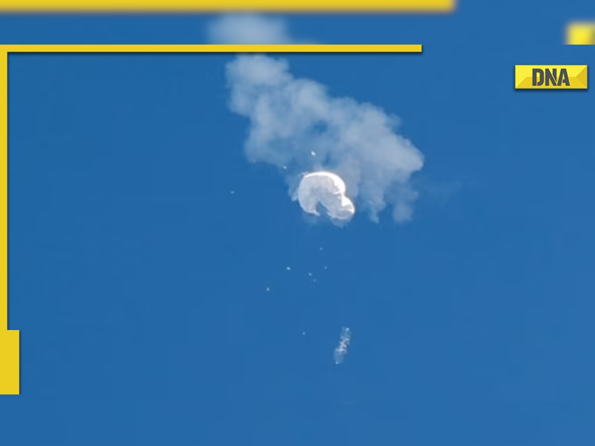 Chinese ‘spy’ balloon shot down by US F-22 fighter jet missile, netizens share incredible video