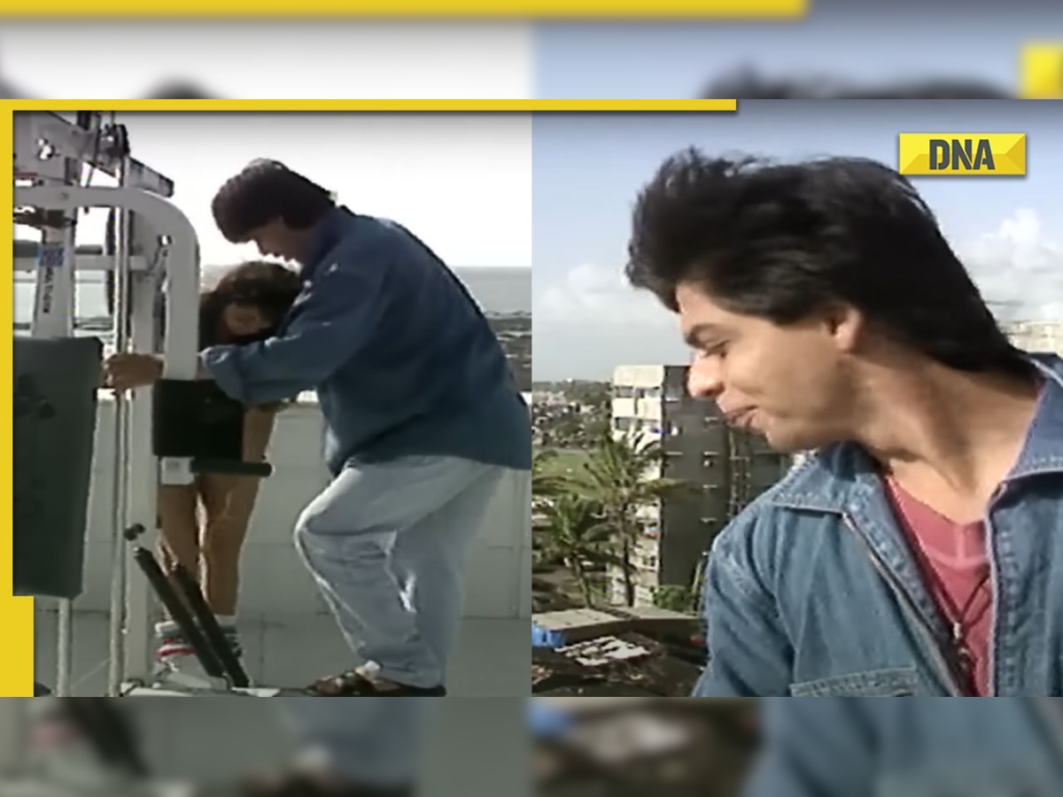 Old video of Shah Rukh Khan helping Gauri Khan work out, shooting action scene for Karan Arjun makes fans nostalgic