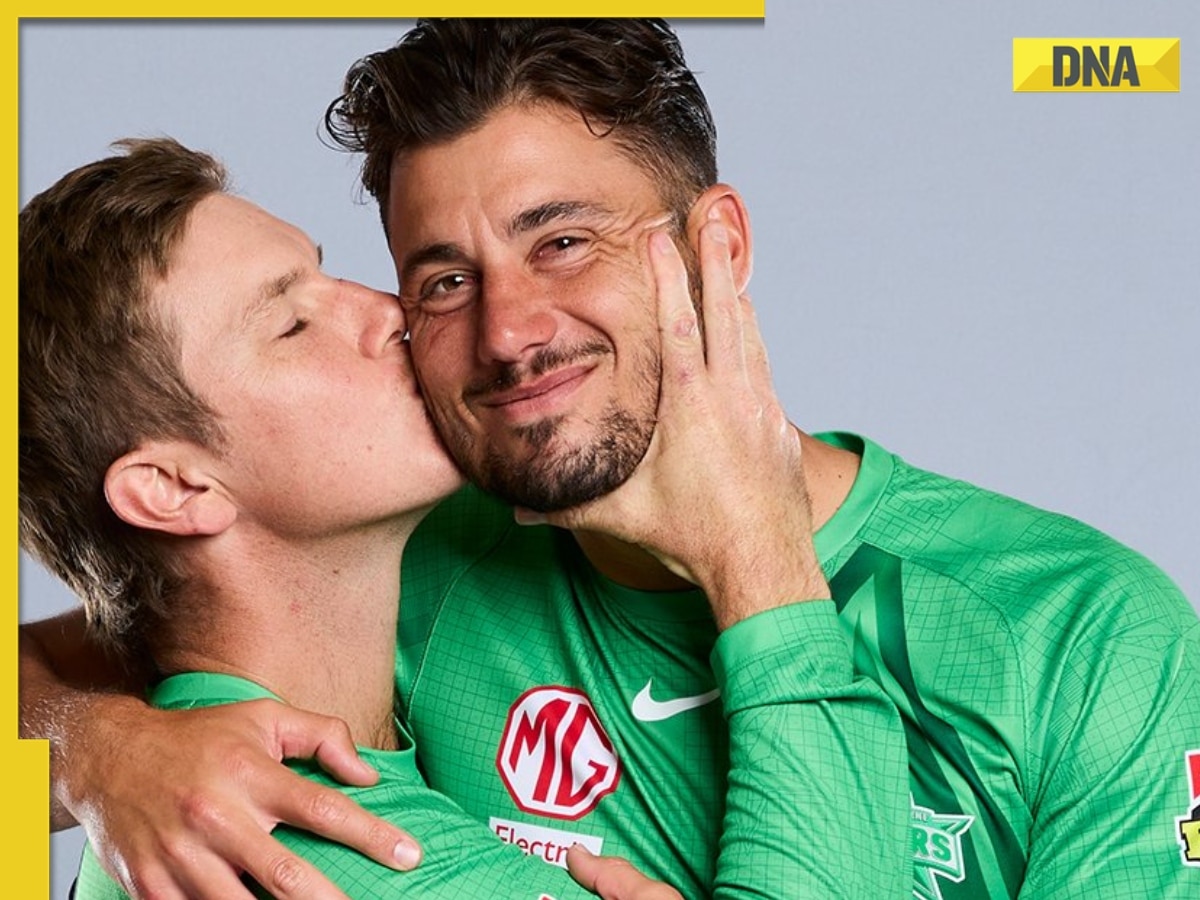 Adam Zampa plants a kiss on Marcus Stoinis in Big Bash League's Valentine's Day post, photo goes viral