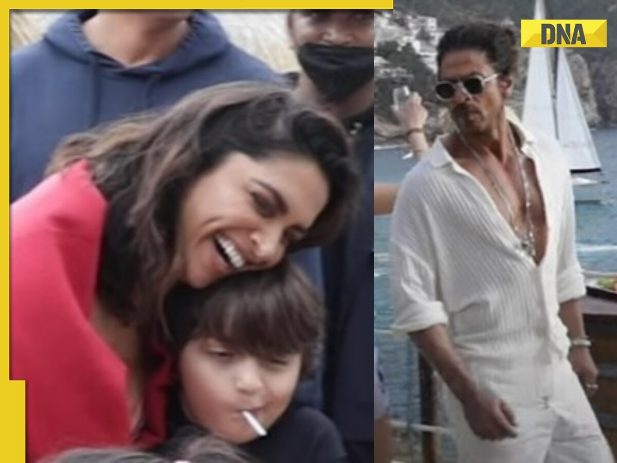 Pathaan: Deepika Padukone's 'awww' moment with Shah Rukh Khan's son AbRam in Besharam Rang BTS video goes viral