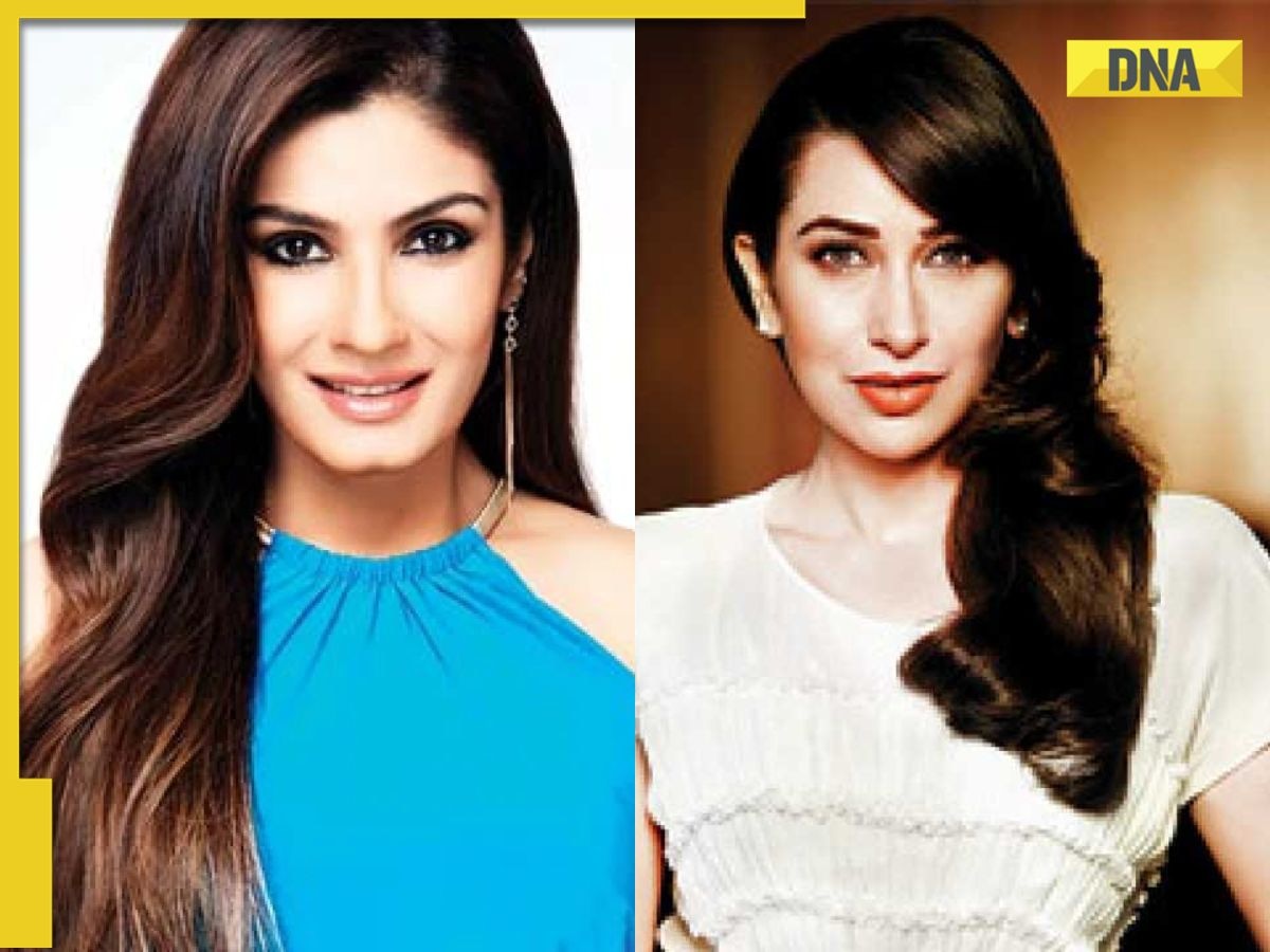 Karishama Xxx - I would pose with a broomstick...': Raveena Tandon talks about her equation  with former rival Karisma Kapoor