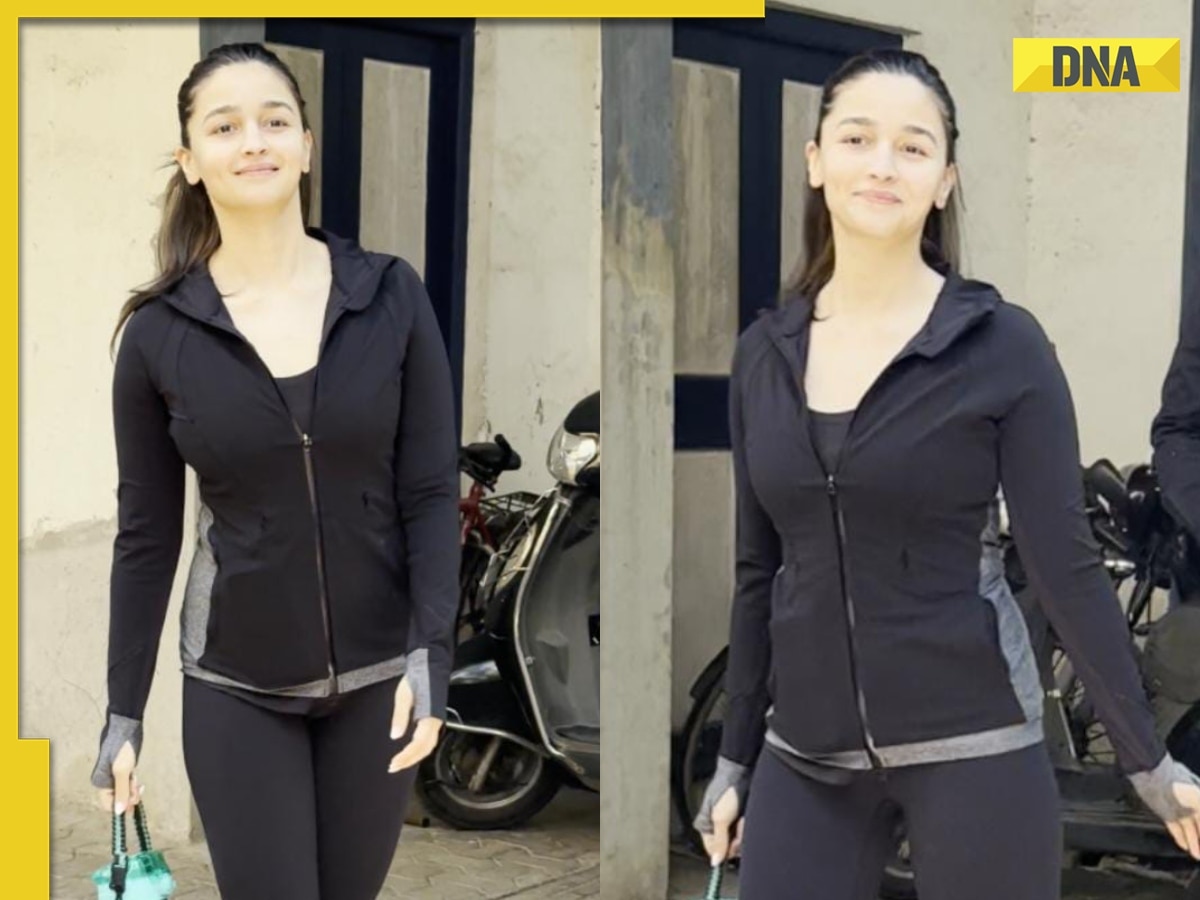 1200px x 900px - Phir se itni patli ho kaise gayi': Alia Bhatt gives fitness goals in black  gym wear, netizens react