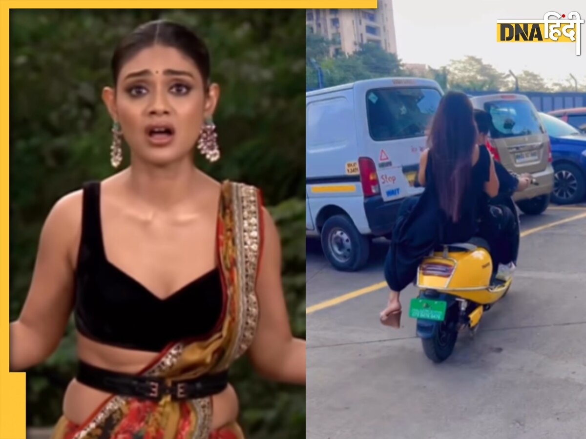 Sreejita De ने बाइक चलाने के चक्कर में कर दी ऐसी गलती, वीडियो देख लोग बोले 'पापा की परी स्कूटर लेकर उड़ी'