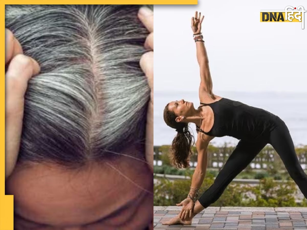 Yoga For Hair Problem:सफेद होते बाल जड़ से होंगे काले अगर रोज कर लें ये 5 योग, Black Hair पाने का ये है Permanent hack