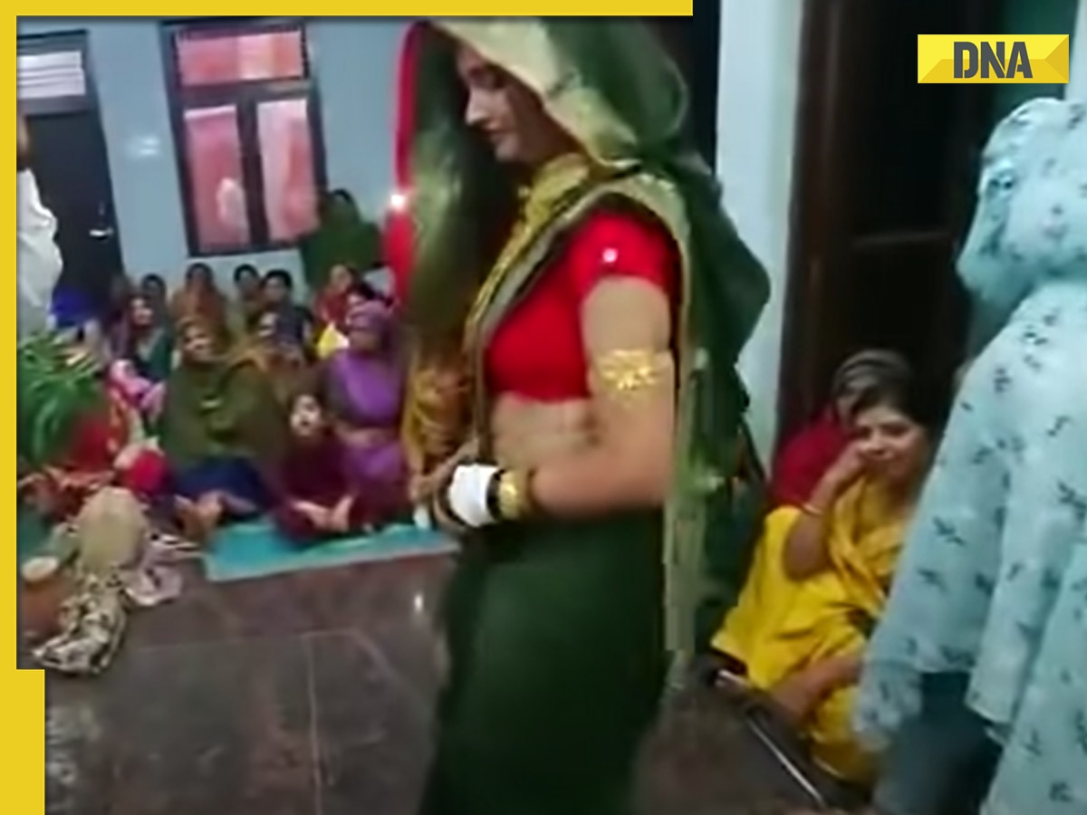 Haryanvi Blue Film Xxx School Ke Baccho Ki - Viral video: Newly-wed girl 'jordar' dance performance on Haryanvi song  sets internet on fire, watch