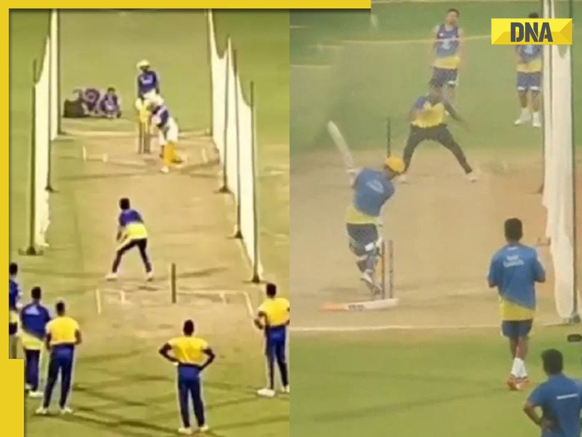 Watch: MS Dhoni smashes big sixes during CSK's practice session ahead of IPL 2023