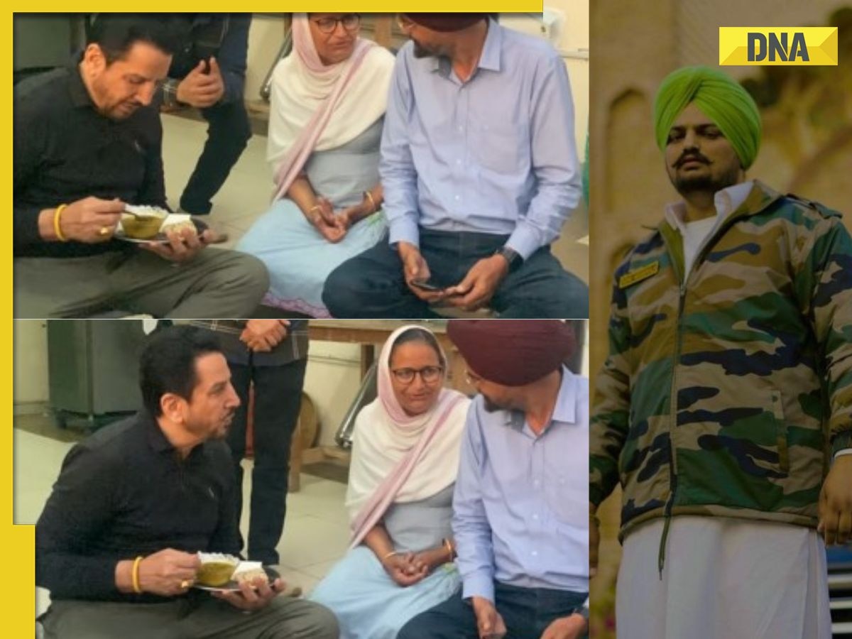 Gurdas Maan visits Sidhu Moose Wala's village, meets his parents, video goes viral