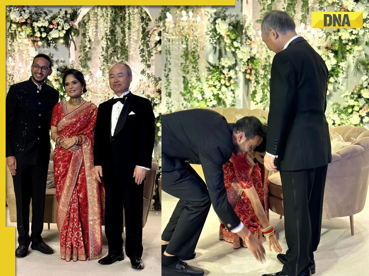 SoftBank CEO Masayoshi Son attends wedding reception of OYO founder Ritesh Agarwal, pictures go viral