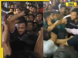 Watch: Shakib Al Hasan loses cool, beats fan ruthlessly with cap during promotional event