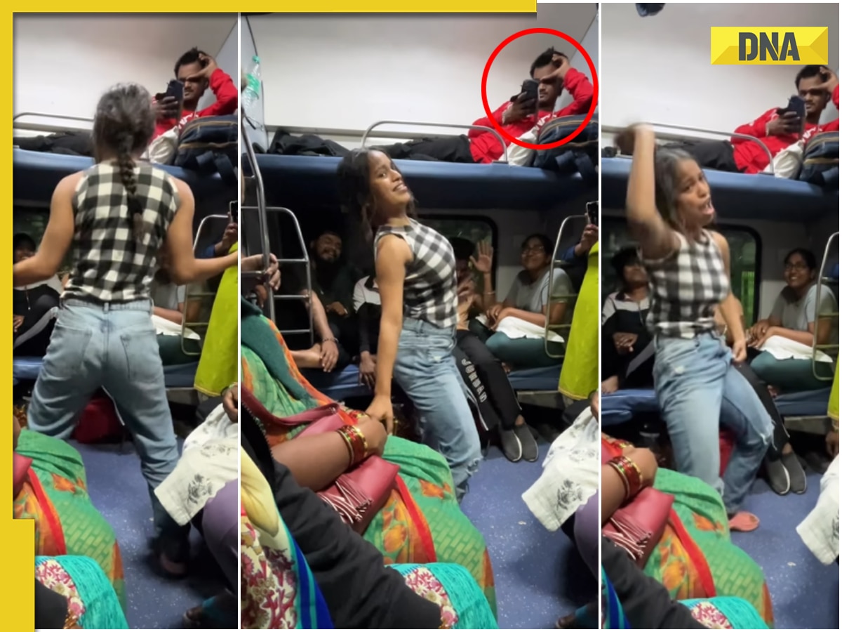 Viral video: Desi girl grooves to Saami Saami in crowded train, netizens say 'peeche toh dekho'