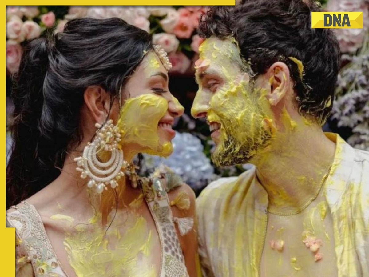 Alanna Panday and Ivor McCray shine in ivory outfits in haldi ceremony