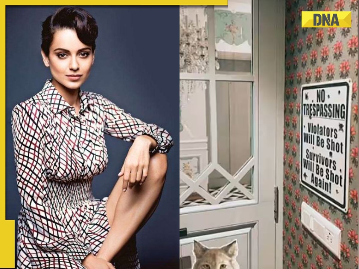 Kangana Ranaut's Mumbai home welcomes visitors with quirky 'trespassers will be shot' signboard, see here