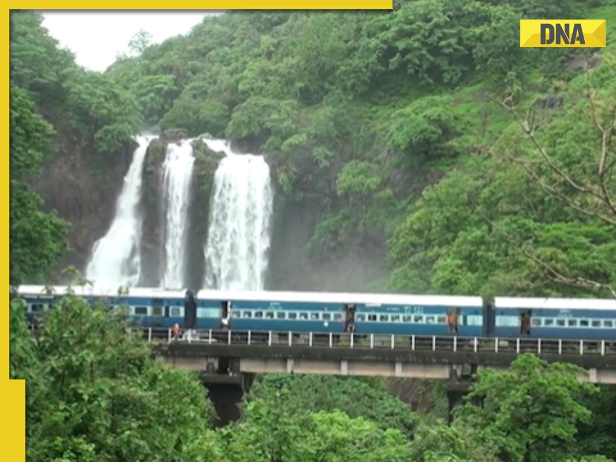 'Heaven on earth': Video showing mesmerizing view of a train passing by Ranpat waterfall goes viral