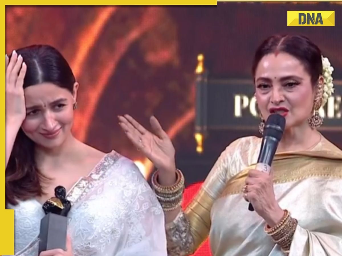 Watch: Rekha dedicates her award to Alia Bhatt, veteran star calls latter 'future legend'