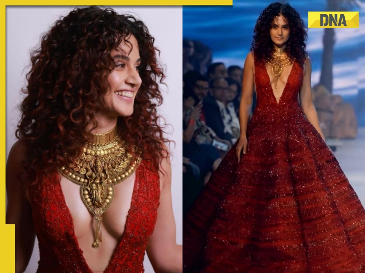 'Have some shame': Taapsee Pannu trolled for wearing goddess Lakshmi necklace with 'revealing' dress