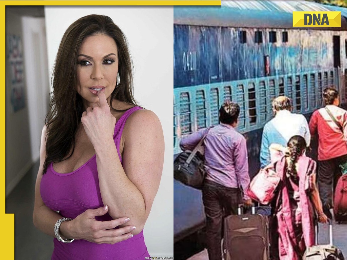 Videowwww - Porn star Kendra Lust shares video of porn film playing at Patna Junction  railway station, says 'I hope it was mine'