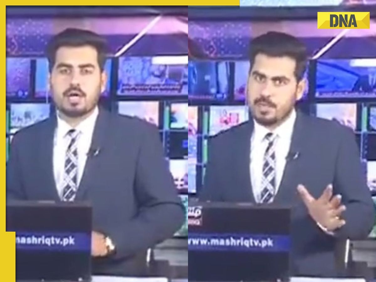 Viral video: Pakistan TV anchor continues live show amid strong tremors as earthquake shakes studio