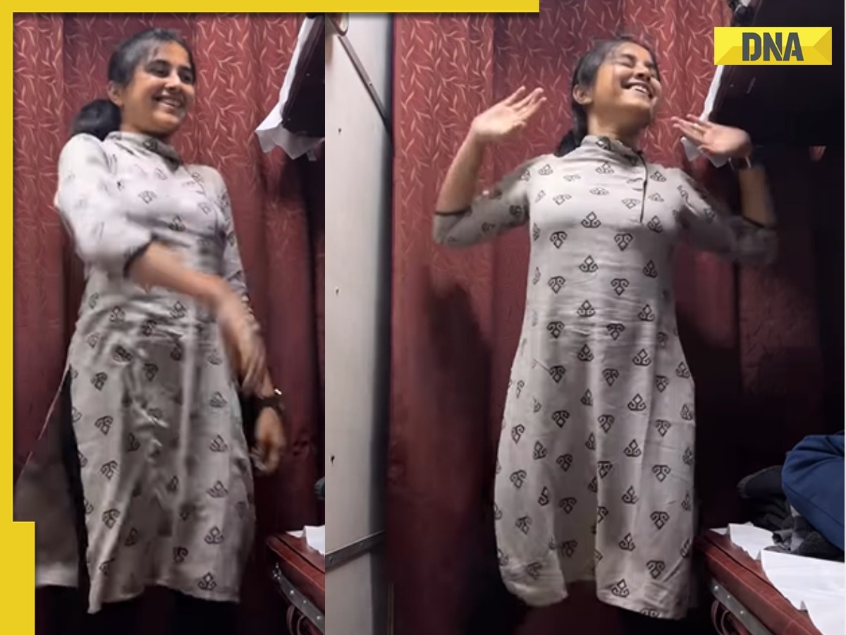 1200px x 900px - Viral video: Desi girl nails Tamilian Tum Tum dance trend inside train,  netizens say 'lajawab'